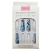 Blue Marble and White Chrome Press-on Nails