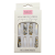 Grey and Yellow Marble and White Chrome Press-on Nails