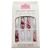 Red Marbles and White Chrome Press-on Nails