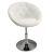 White cosmetic chair with Silver Centre stand