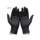 20pcs Black Nitrile Gloves - Medium