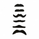 Fake Moustache 6pcs