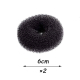 2pcs Hair Donut Black 6cm