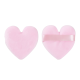 Baby Pink Heart Shaped Powder Puffs x2