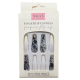 Black Marble and White Chrome Press-on Nails