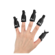 Wynie, 5pcs Acrylic Soak Off Clips - Black