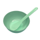 Mask Mixing Bowl & Spatula – Blue