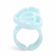 Heart-Shaped Glue Rings, Blue - 50pcs