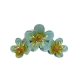 Flower Hair Claw Clip - Blue