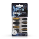Jessie Milano, Almond Black Cateye Press-on Nails