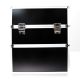 Large Two-Piece Beauty & Cosmetic Case for LED Lamp and Nail Drill - Black