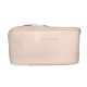 The Euroblu Leather Makeup Bag - Cream