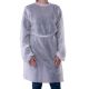 Protective Apron, Disposable  Front tied with fleece, white 1pc
