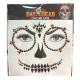 Day of the Dead Face Costume Halloween Rhinestones - 5