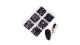  Wynie Black Rhinestones Box, Different Sizes