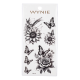 Wynie Tattoo Sticker – Flowers & Butterflies