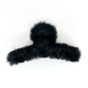 Fluffy Claw Clip, Black