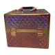 Cosmetic Beauty Case Geometric Design, Pink