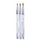 Holographic Nail Brush Set 3pcs
