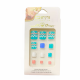 Toes Press-on Nails, Jade with Pattern
