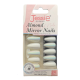 Jessie Milano Press-on Medium Almond - White Mirror