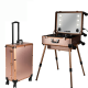 Professional Make-up Studio Case With LED Lights, MP3, Mirror & Telescoping Legs 