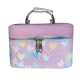 Soft Personal Beauty Case, Lilac with Hearts, Small