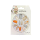 Press-on Nails, Orange with Simple Design
