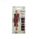 Jessie Milano, Press-On Nails Short Square, Red with Roses