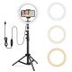 Ring Light with Phone Holder - 10 inch