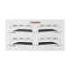Straight Eyebrow Stencil, x10 pairs