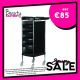 GABBIANO HAIRDRESSER TROLLEY BLACK FX11-B