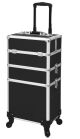 4in1 Professional Plain Black Trolley Case