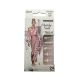 Jessie Milano Press-On Nails Medium Coffin, White & Gold