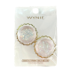 Wynie White Holographic Nail Decorations