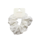 Scrunchie with Rhinestones - White